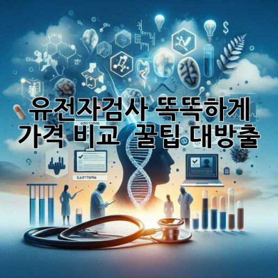 유전자검사 똑똑하게!💰 가격 비교 & 꿀팁 대방출 🧬