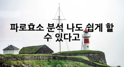 파로효소 분석? 나도 쉽게 할 수 있다고? 🤔