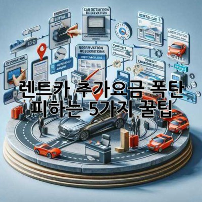 🚗 렌트카 추가요금 폭탄💣 피하는 5가지 꿀팁!