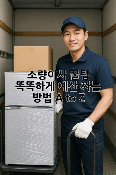 소량이사 꿀팁🍯: 똑똑하게 예산 짜는 방법 A to Z! 🚚💨