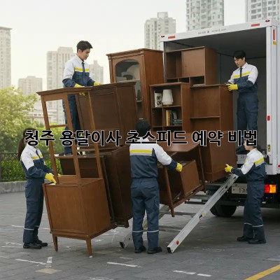 청주 용달이사, 초스피드 예약 비법!